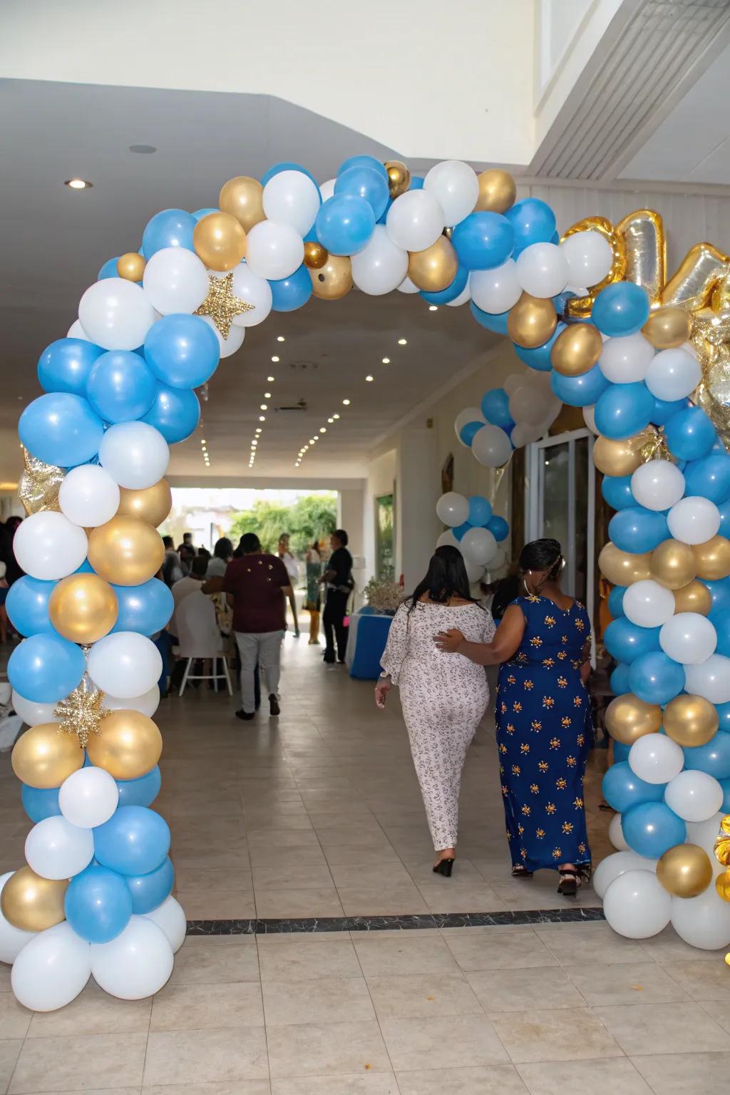 A Grand Entrance with a Balloon Arch Extravaganza