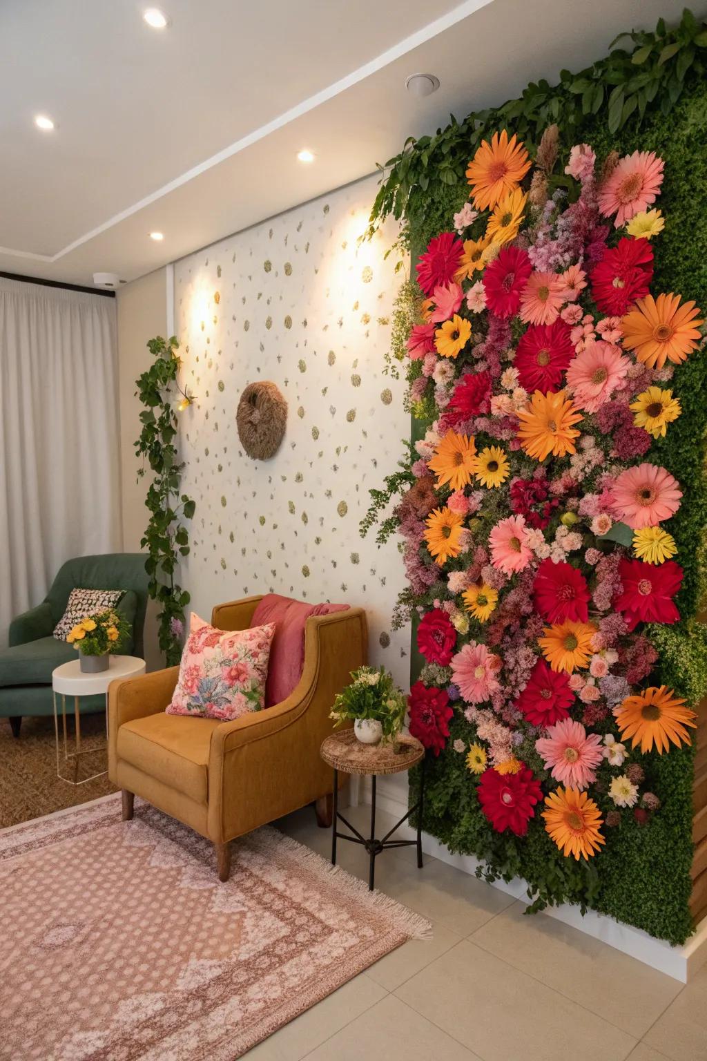 A floral fantasy transforms any space into a dreamy paradise.