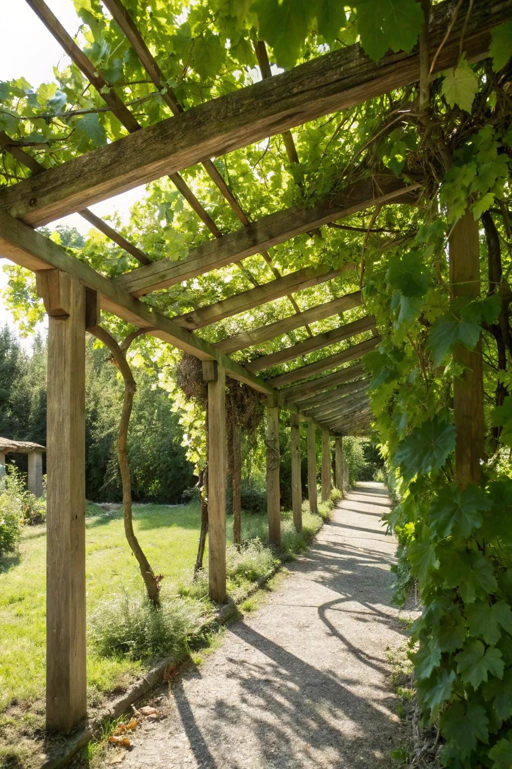 Trellises enhance both function and beauty in your vineyard.