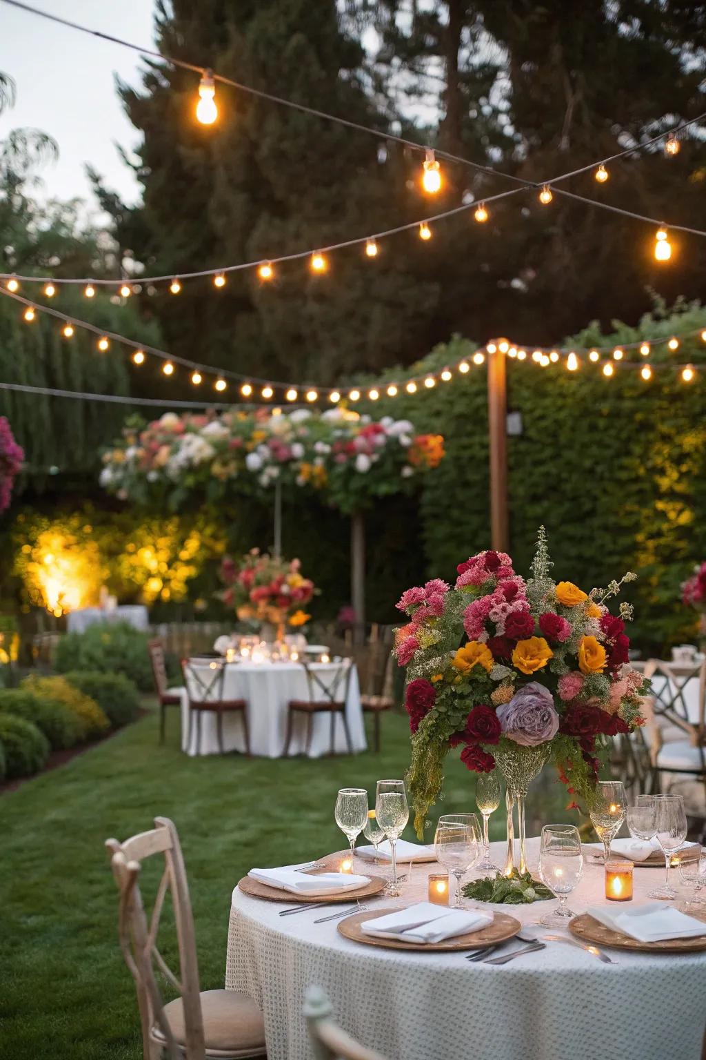 Create a dreamy garden escape for a birthday celebration.