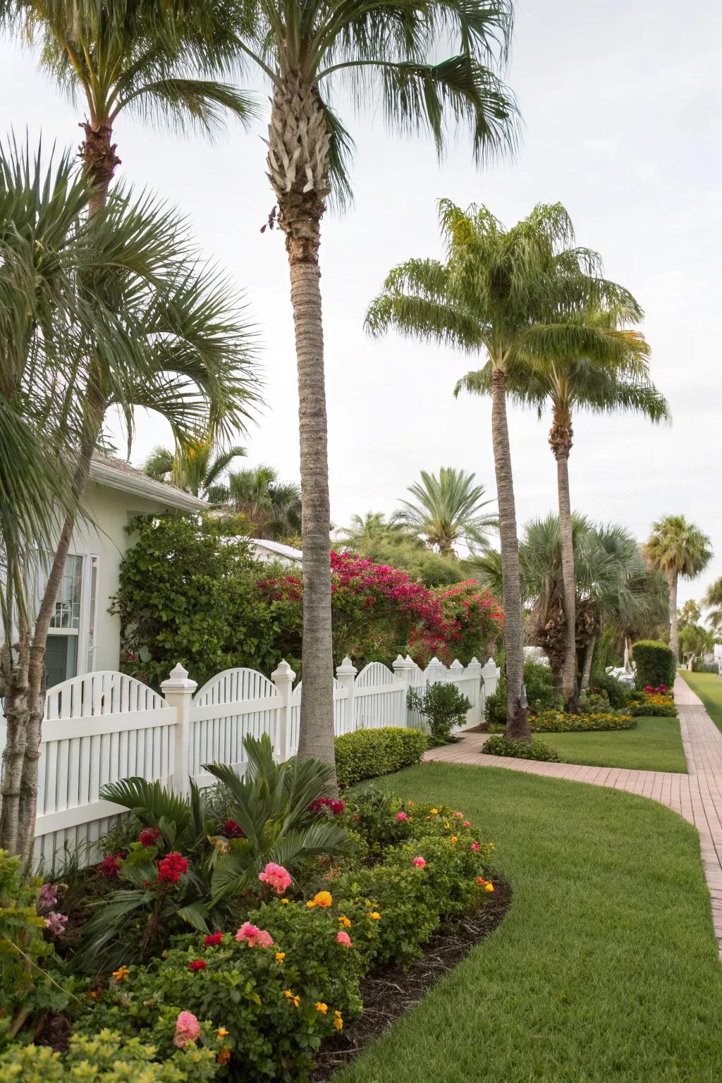 Palm trees provide a tropical touch to any Florida landscape.