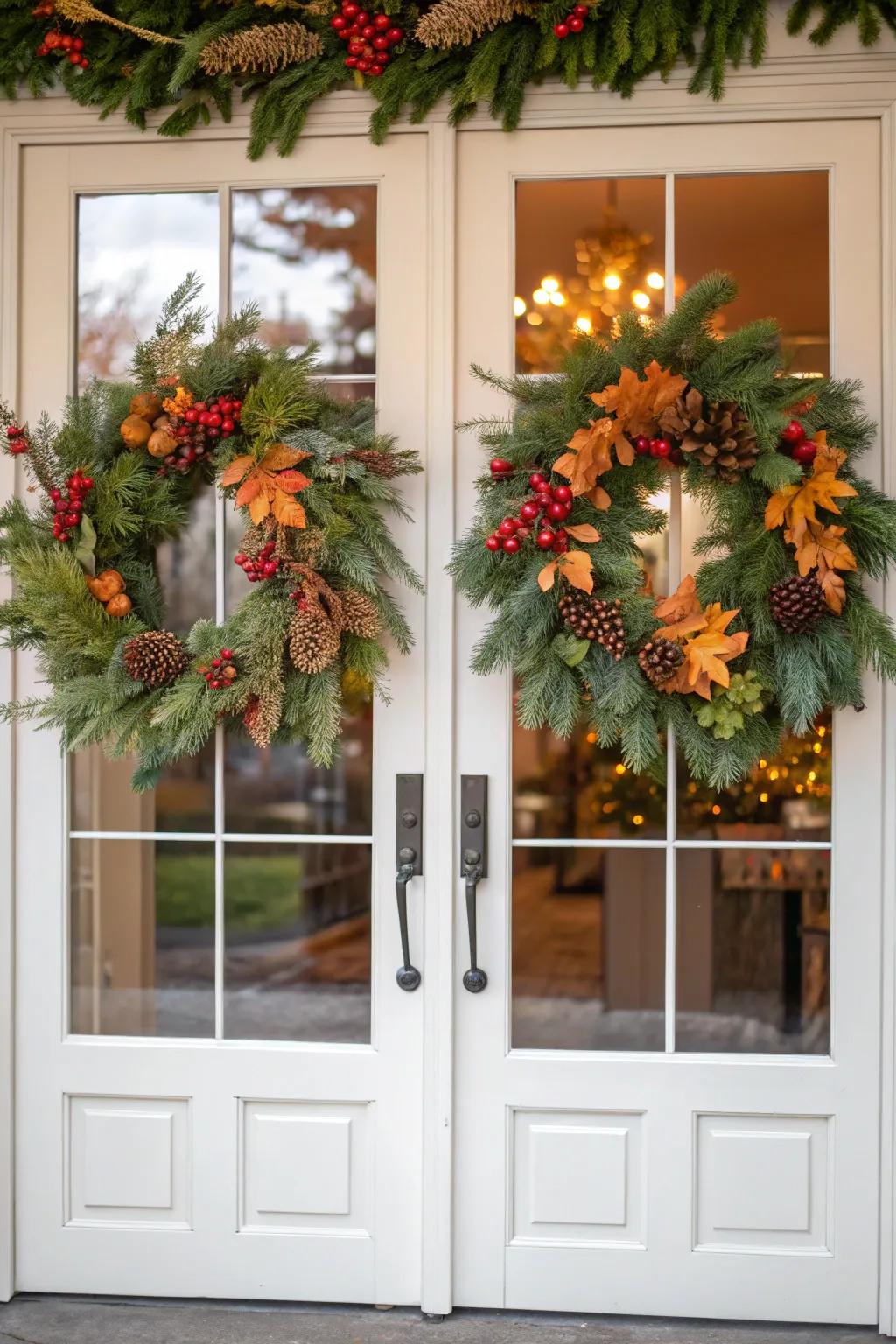 Elevate your entryway with seasonal wreaths that bring nature to your doorstep.