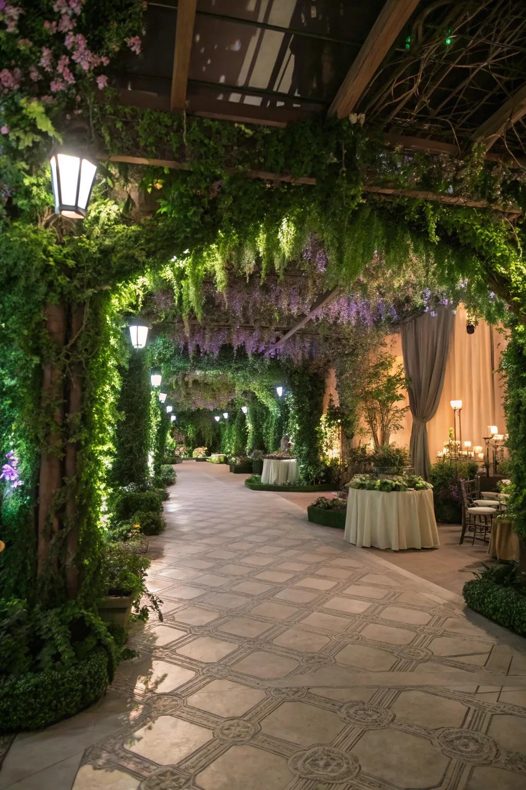 Lush greenery transforms any space into a garden paradise.