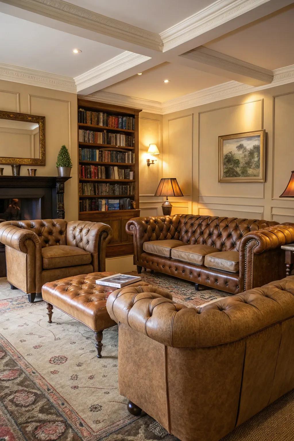 Classic furniture pieces create an inviting atmosphere.