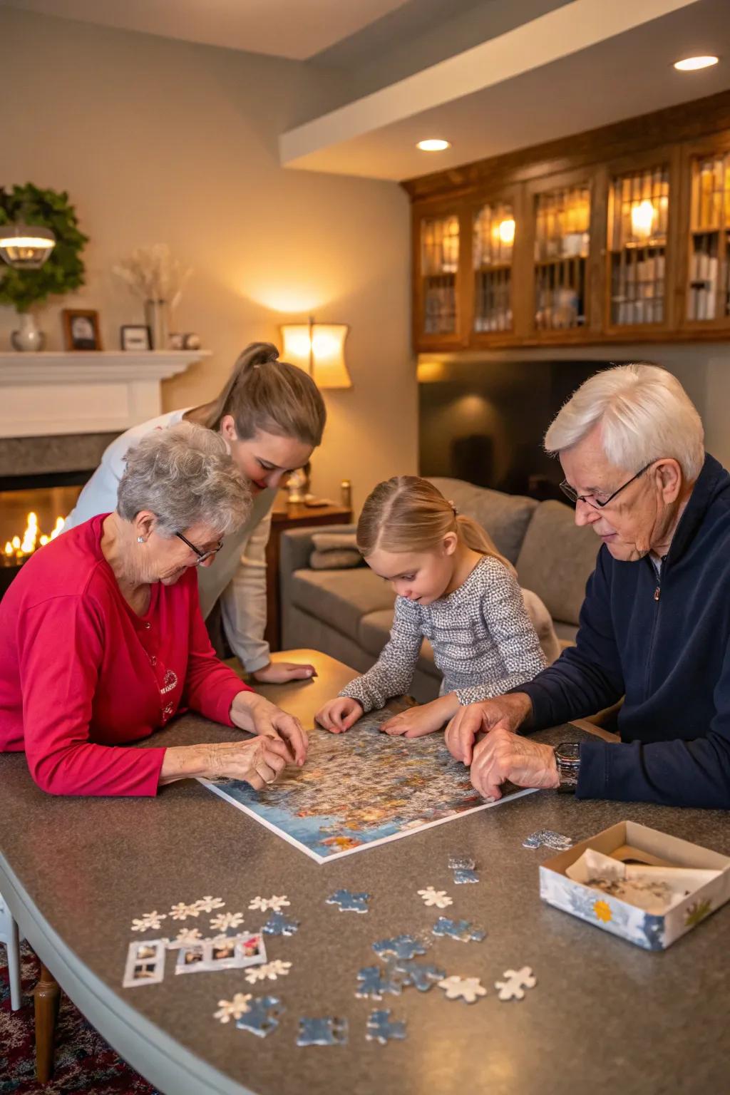 Create lasting memories with a personalized family photo puzzle.