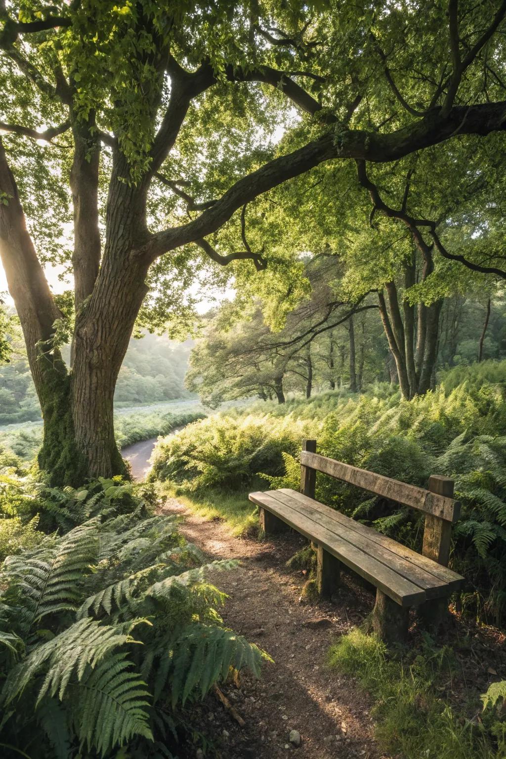 A cozy seating nook perfect for unwinding in nature.