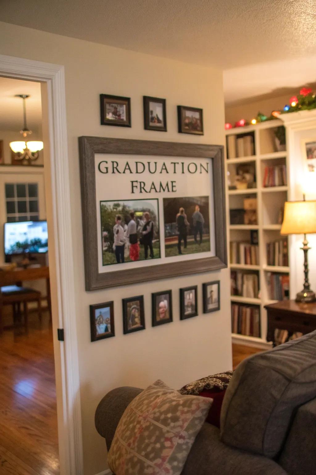 Personalized frames add a unique touch to your graduation memories.