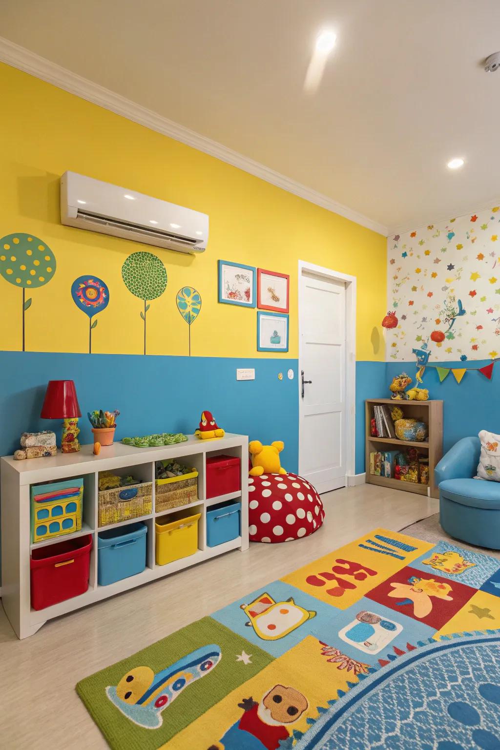 Vibrant colors bring life and energy to any child's room.