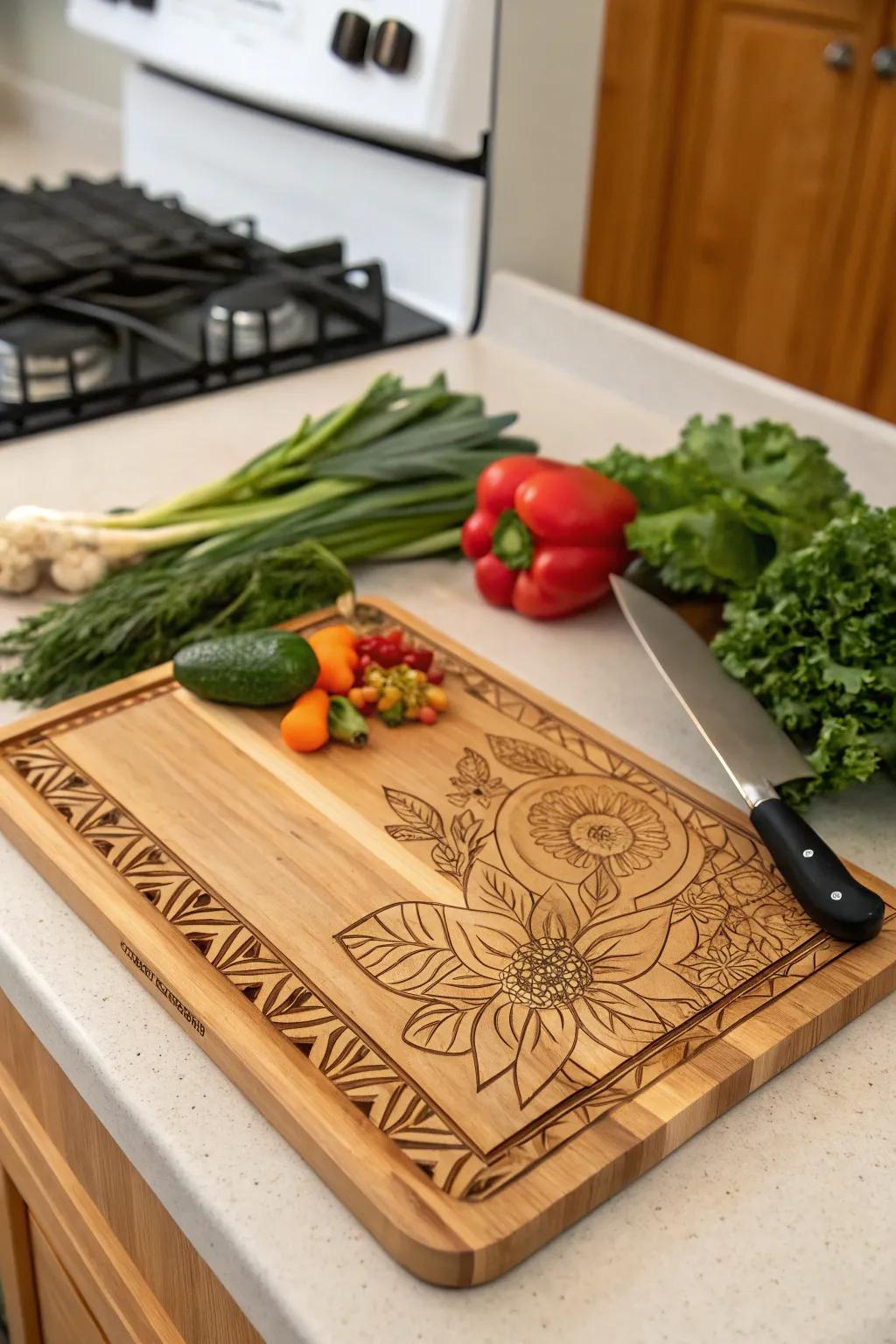 A personalized cutting board makes a thoughtful, practical gift.