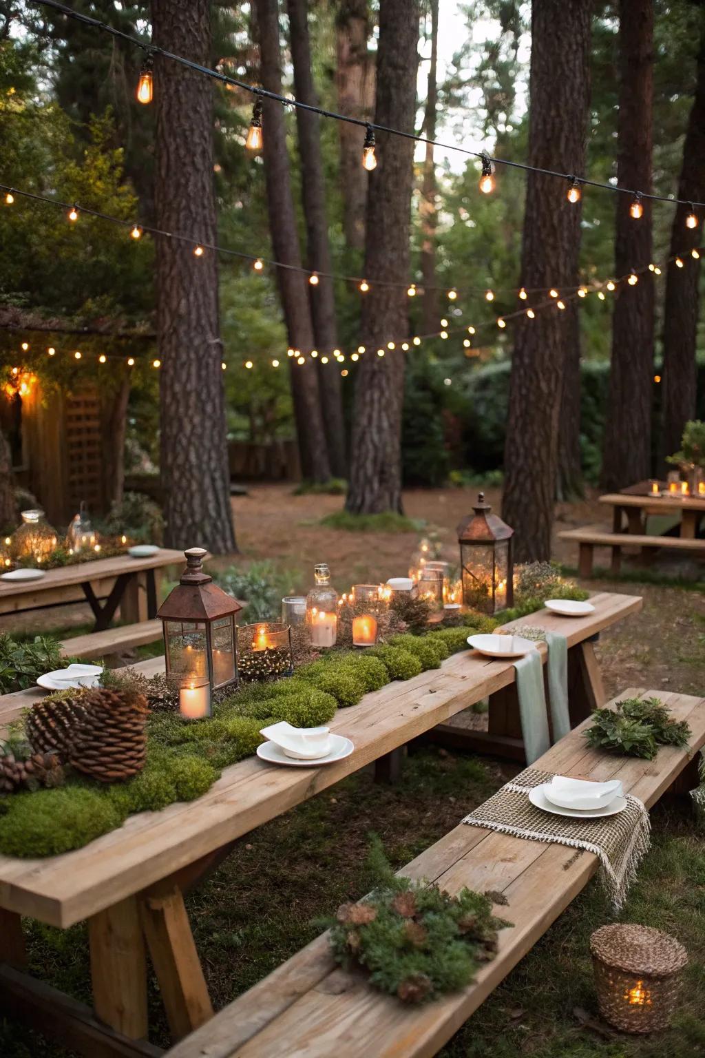 A rustic woodland retreat in your backyard.