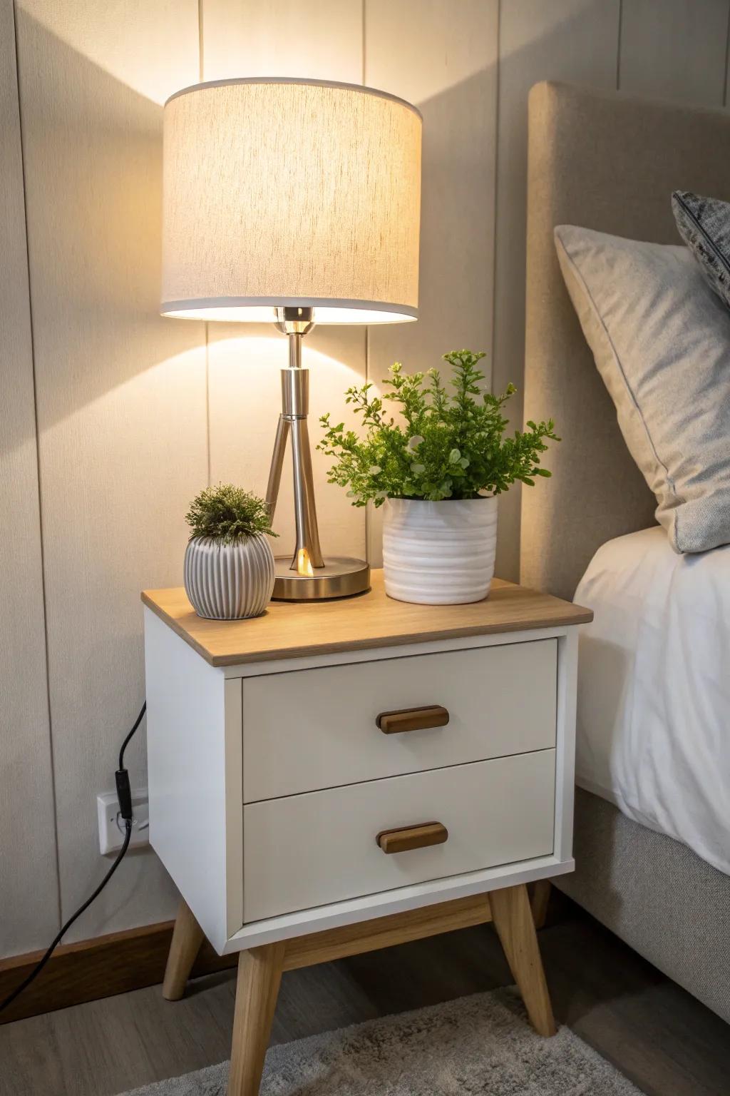 Embrace simplicity with a minimalist nightstand that exudes elegance.