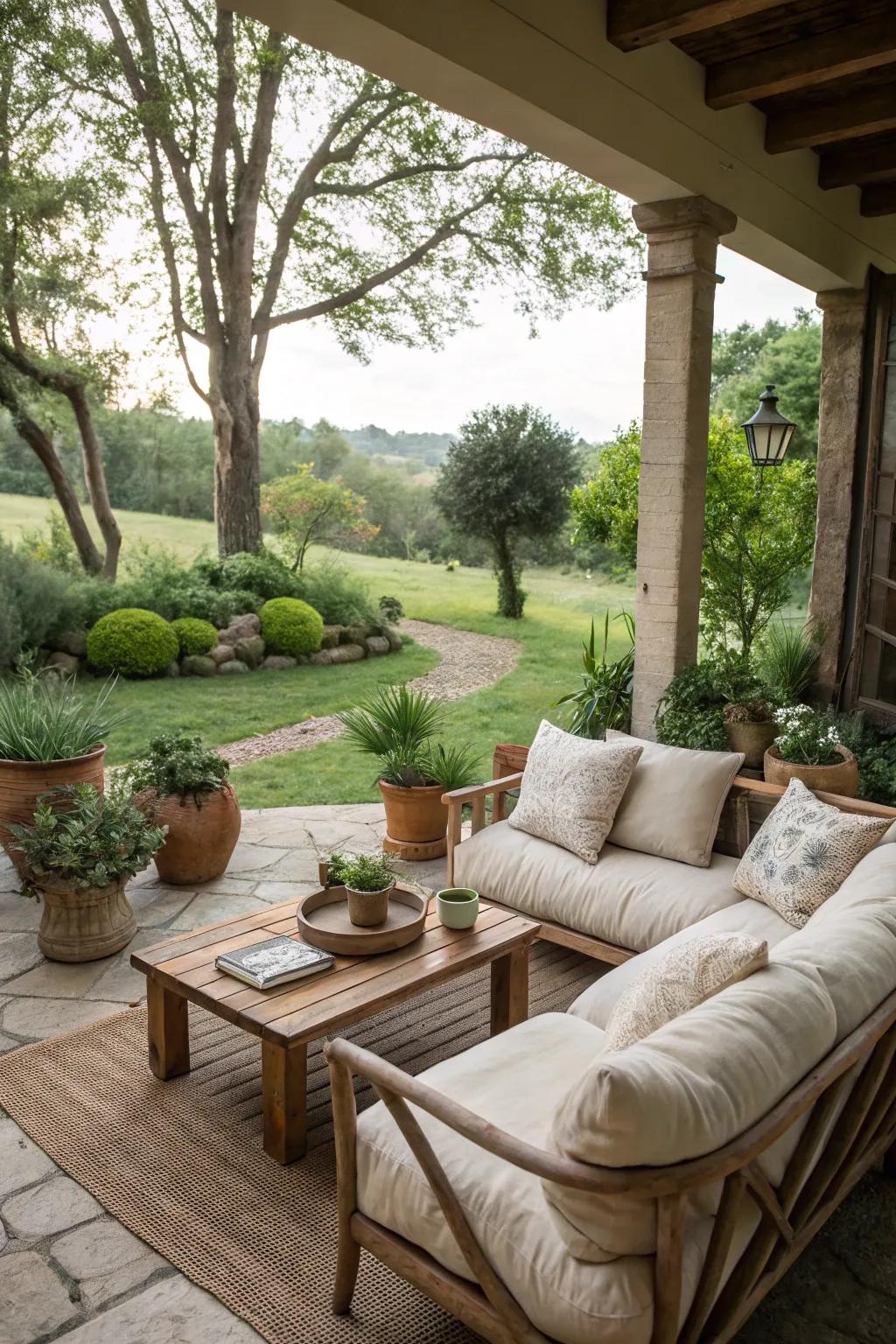 A cozy seating area perfect for relaxation and conversation.