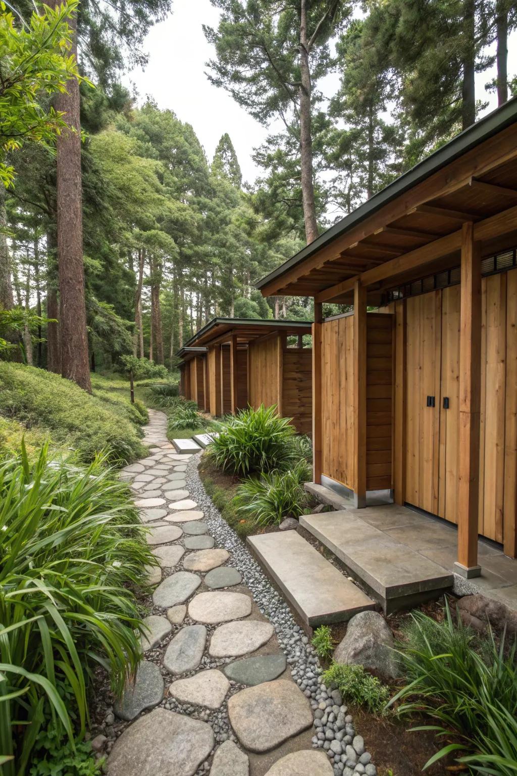 A restroom that feels like a natural part of the landscape.