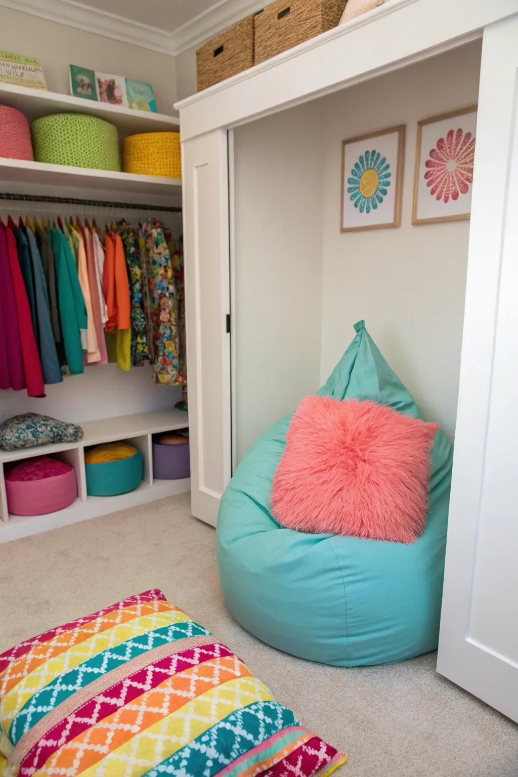 A cozy sensory space with cushions perfect for lounging.