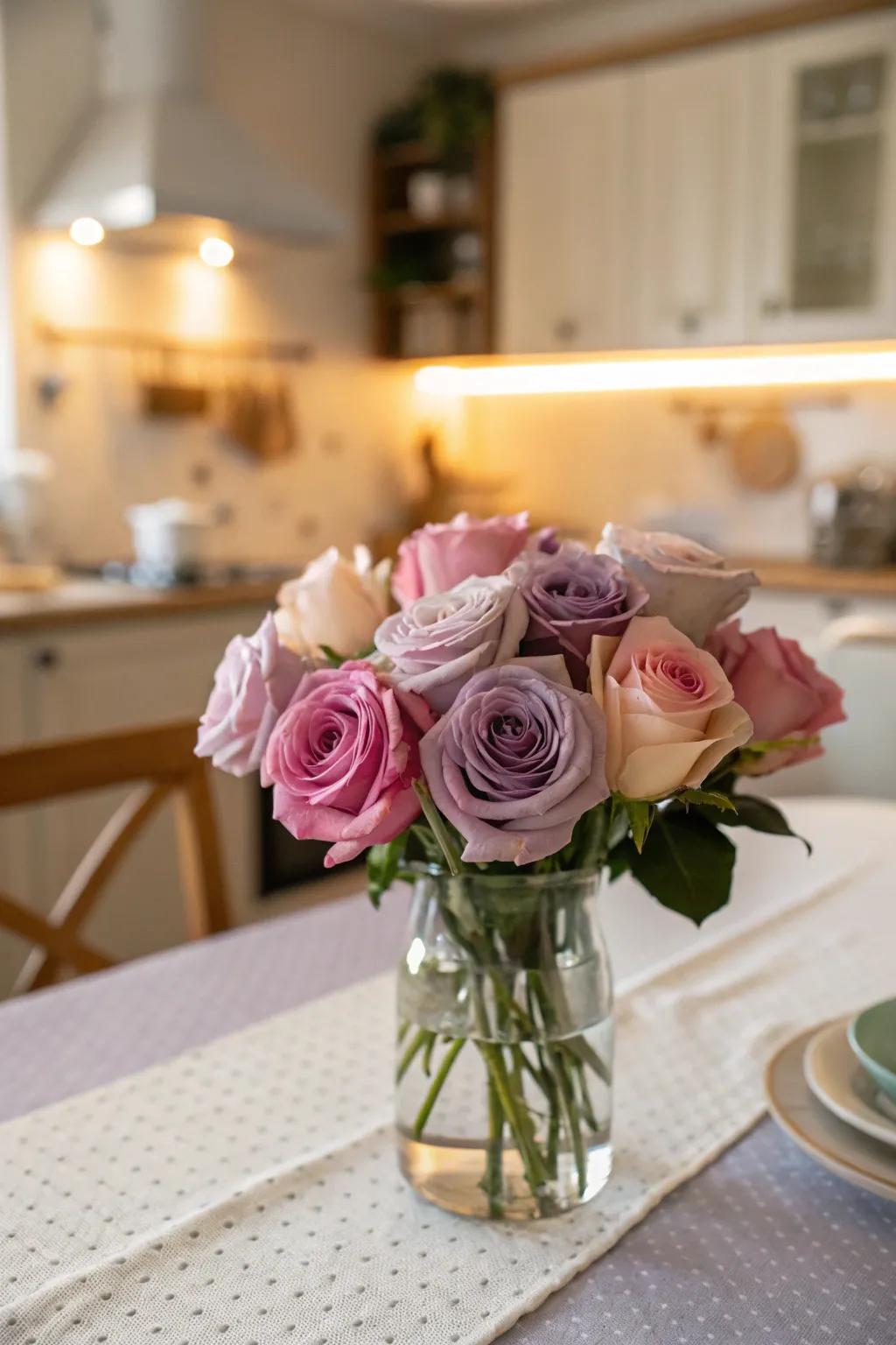 A simple yet elegant floral arrangement ideal for intimate settings.