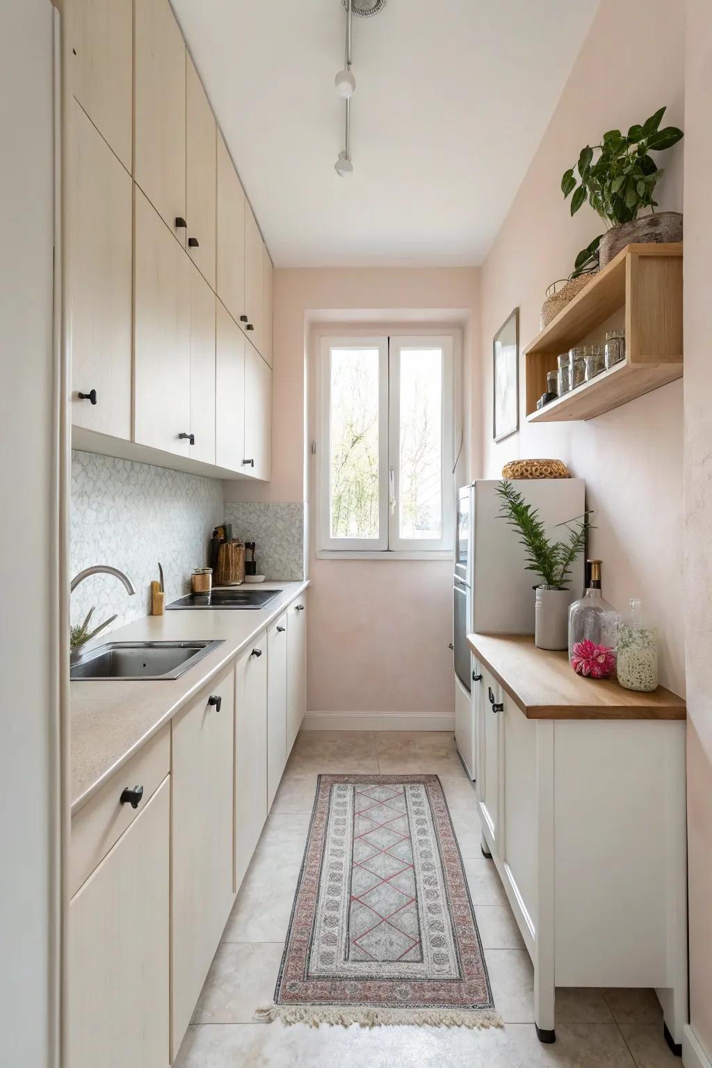 Light colors can make your kitchen feel spacious and airy.