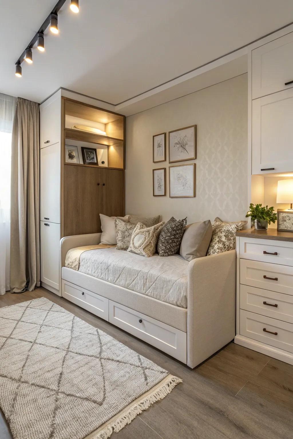 Dual-purpose designs bring comfort and style to small spaces.