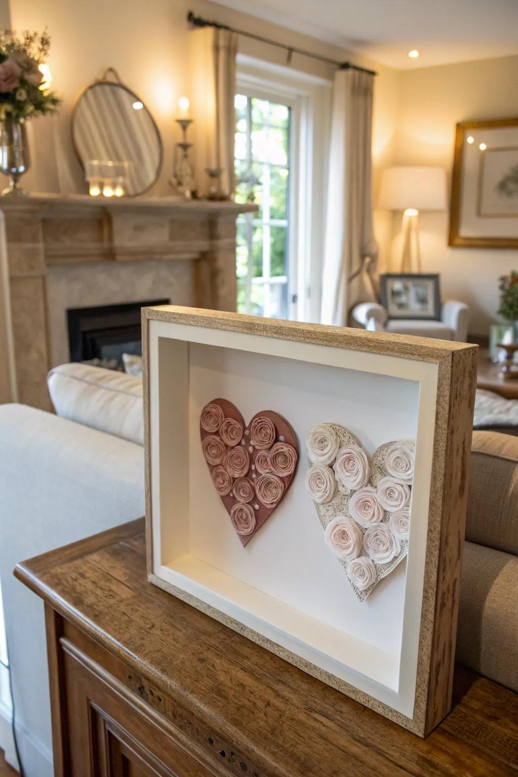 Express your affection with heart-inspired art.