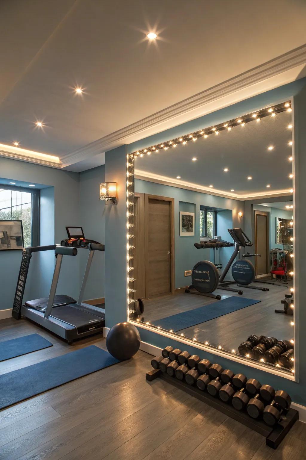 Ambient lighting adds warmth and focus.