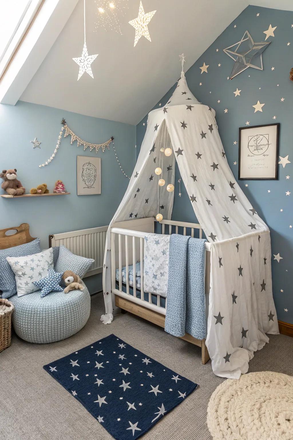 A thematic approach can add charm and cohesion to the baby corner.