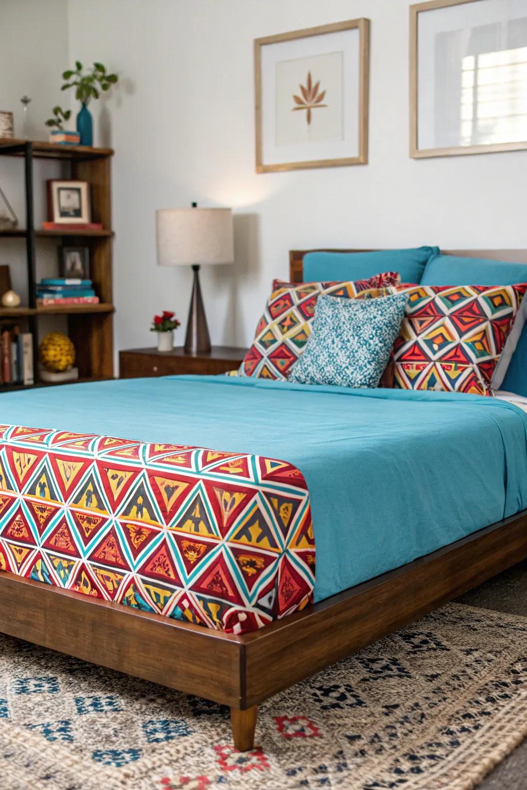 Bold patterns bring energy and interest to your bedding.