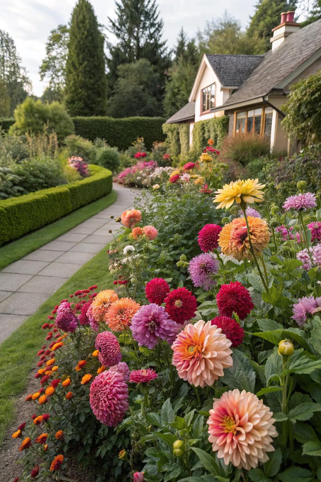 Dahlias add dramatic flair and vibrant color to any space.