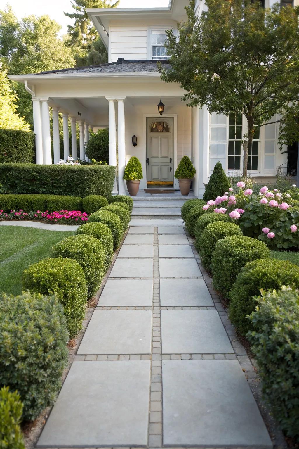 A clear front entrance welcomes positive energy.