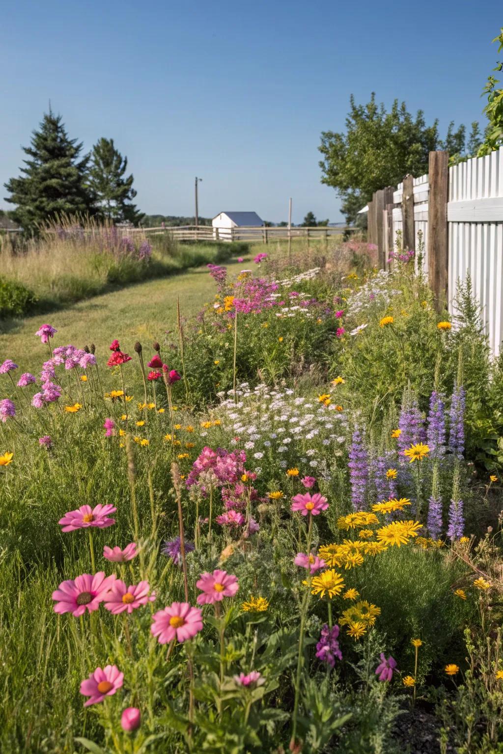 Wildflowers can bring a charming, untamed look to your garden.