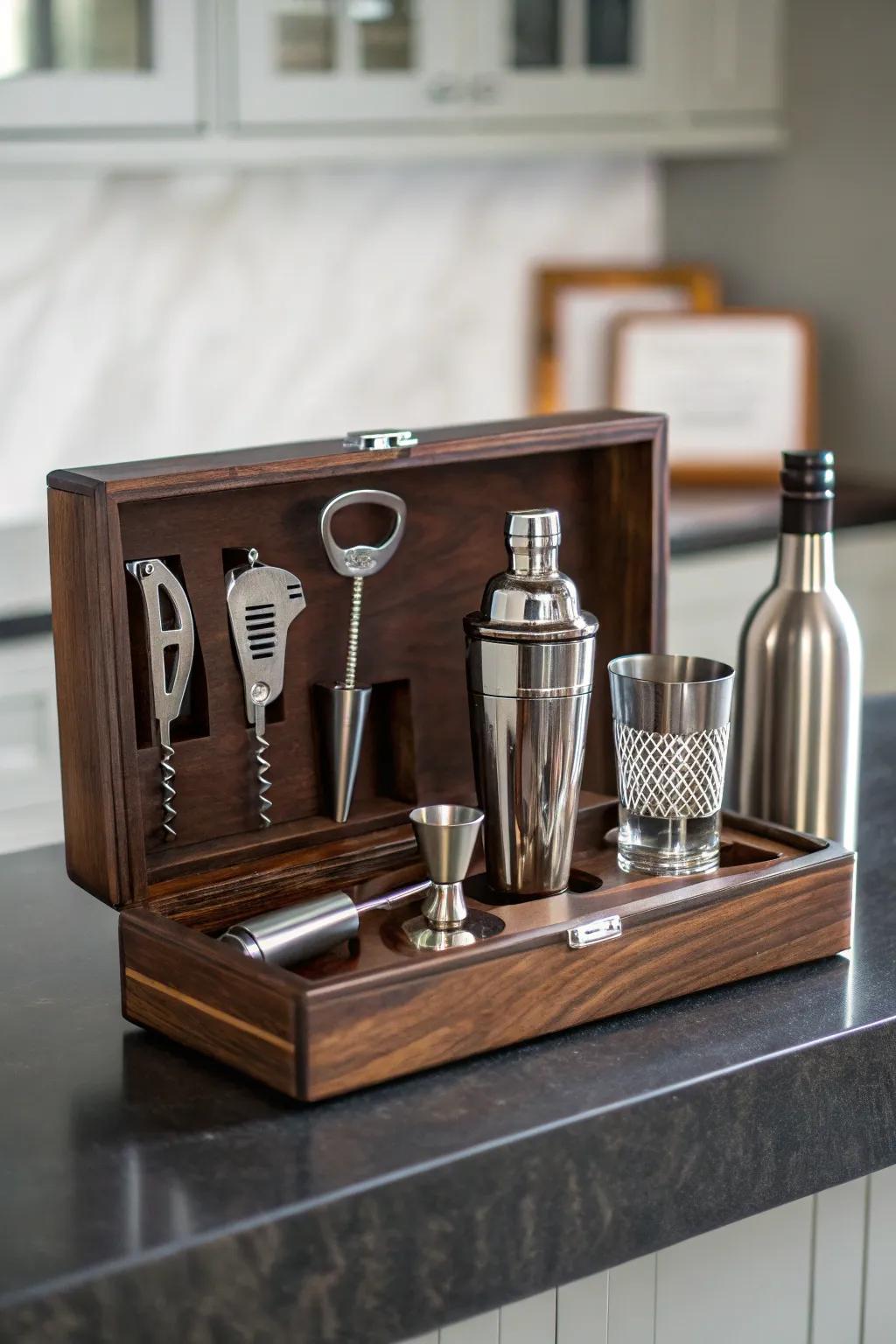 Everything you need in a compact bar tool set.