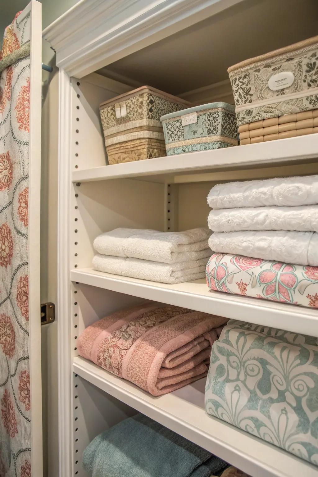 Shelf liners protect surfaces and enhance style.