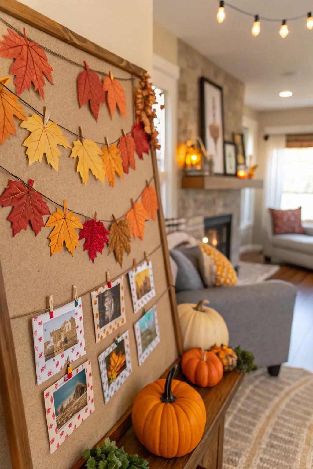 Celebrate the seasons with a festive bulletin board display.