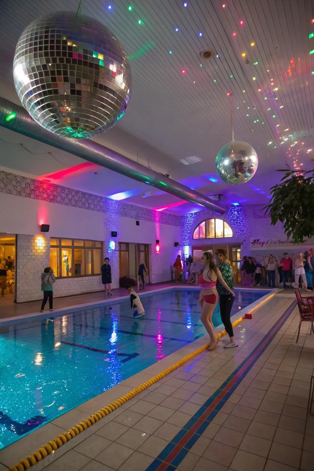 Get the party started with a lively retro disco theme.