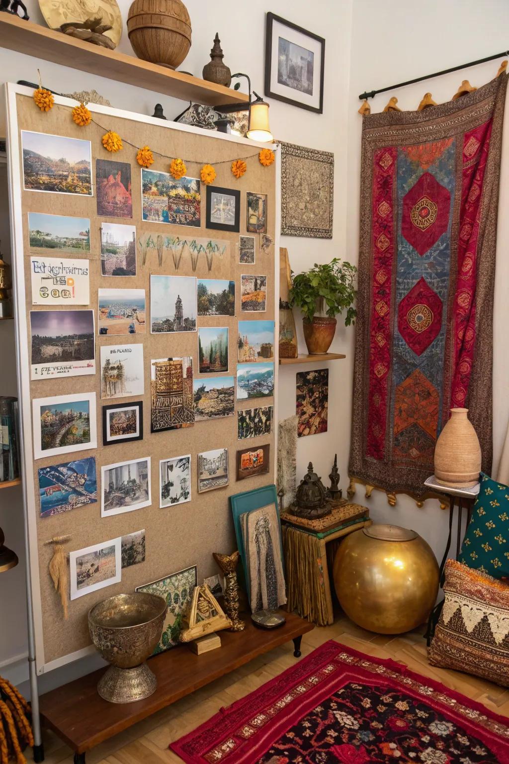 Embrace global influences with a culturally rich inspiration board.