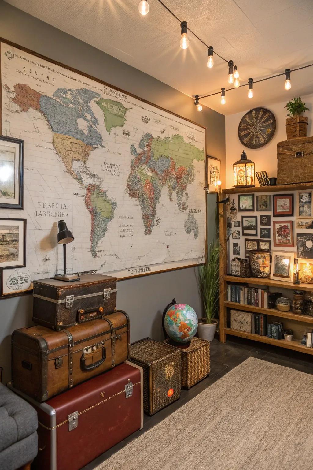 Travel the world from the comfort of your man cave.