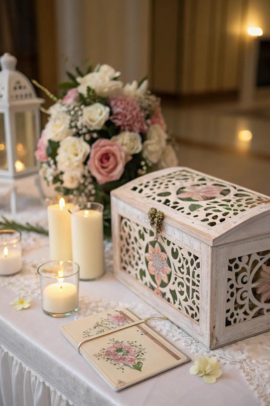 A memory box invites guests to share their thoughts and memories.