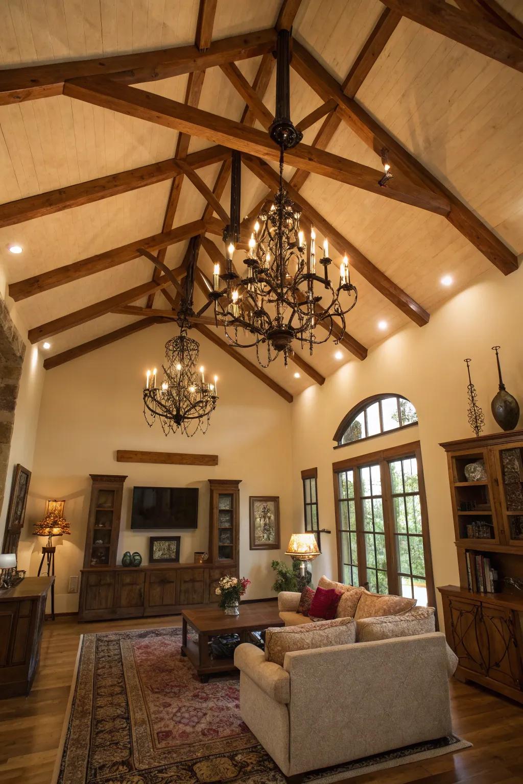 A ceiling that turns heads and adds architectural interest.