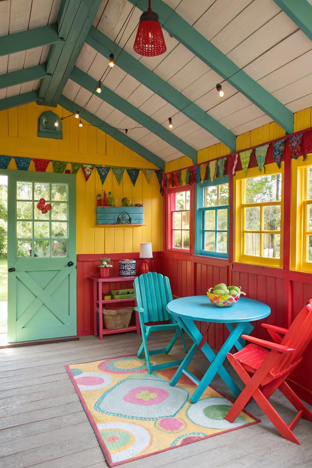 Accent colors bring life and vibrancy to your bunkhouse.