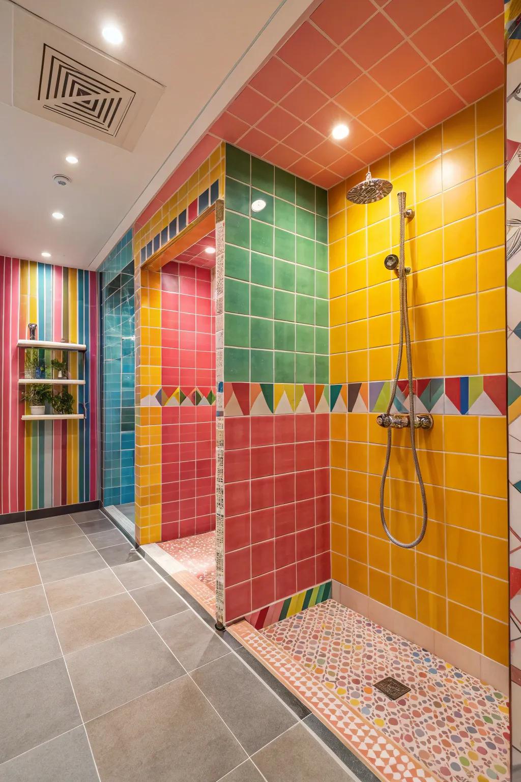 Vibrant tiles for a splash of personality.