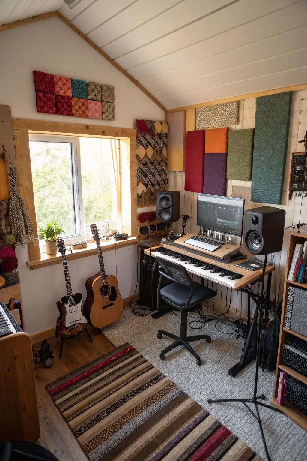 DIY sound diffusers offer a personal and cost-effective acoustic solution.