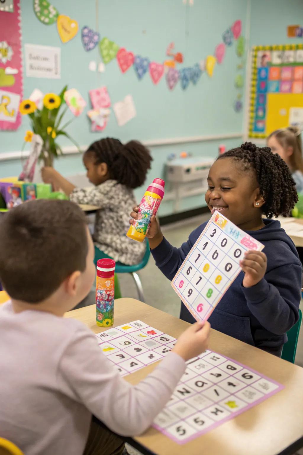 Fun and learning combined in a spring bingo game