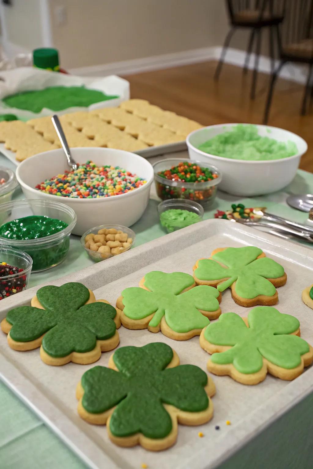 Get creative with cookie decorating for a sweet St. Patrick's Day treat.