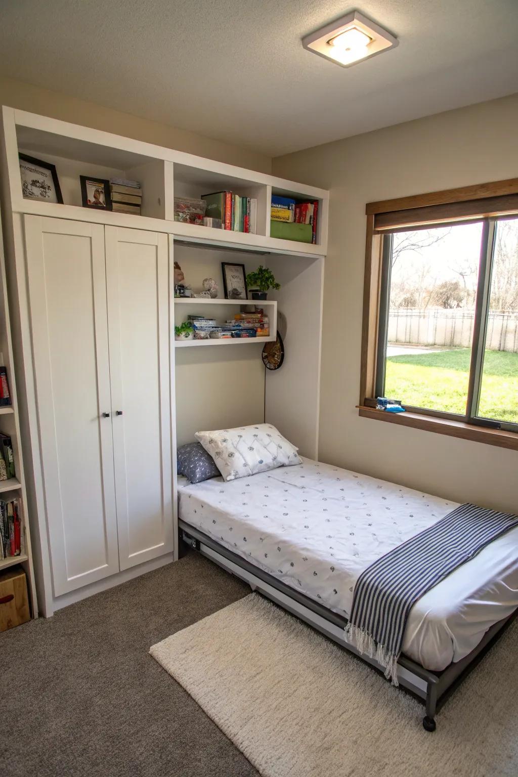 Murphy beds are perfect for maximizing floor space.