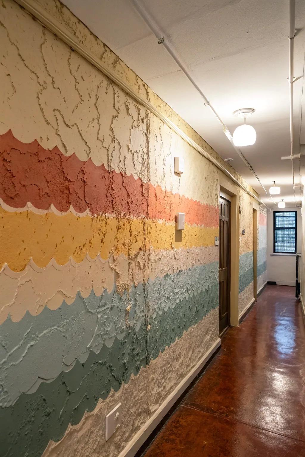 Add intrigue to your walls with layered paint designs.