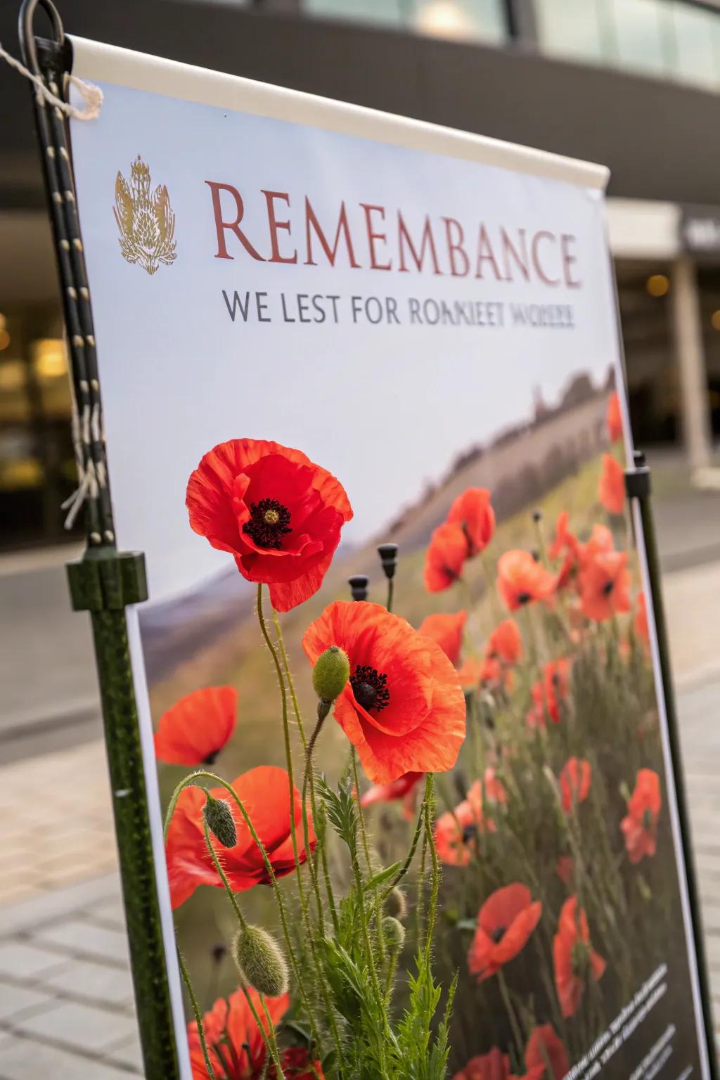 Elegant poppies that honor and remember.