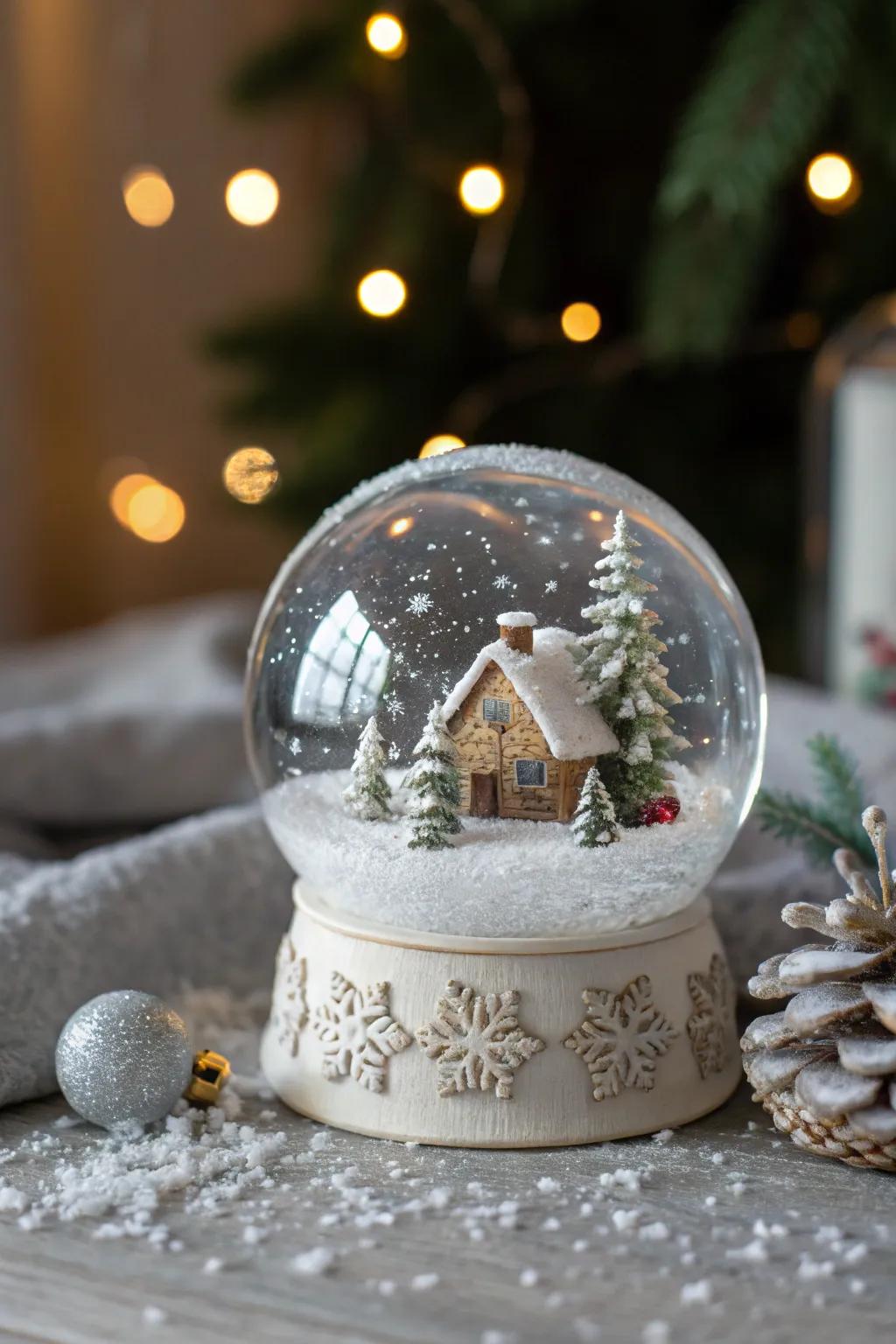 Unique snow globe invitations to excite your guests.