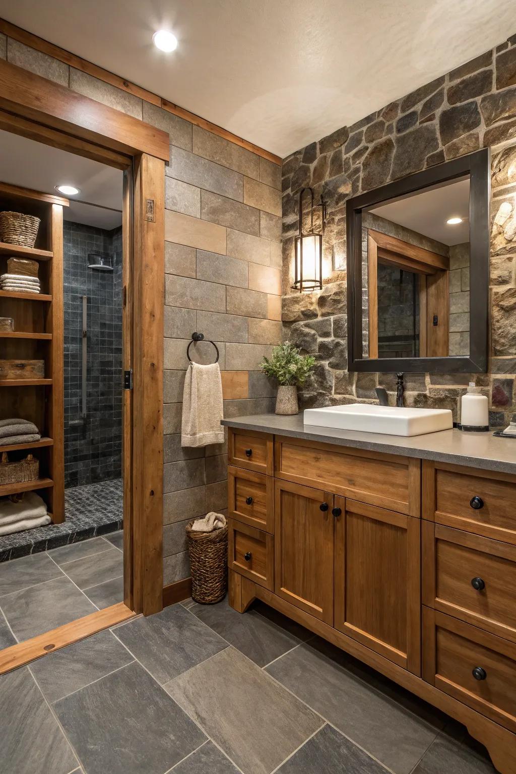 Textures add depth and interest to your bathroom design.