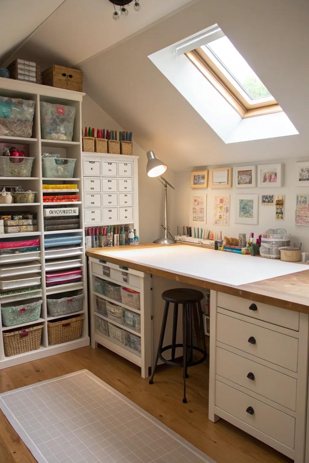 A dedicated space for crafting and creativity.