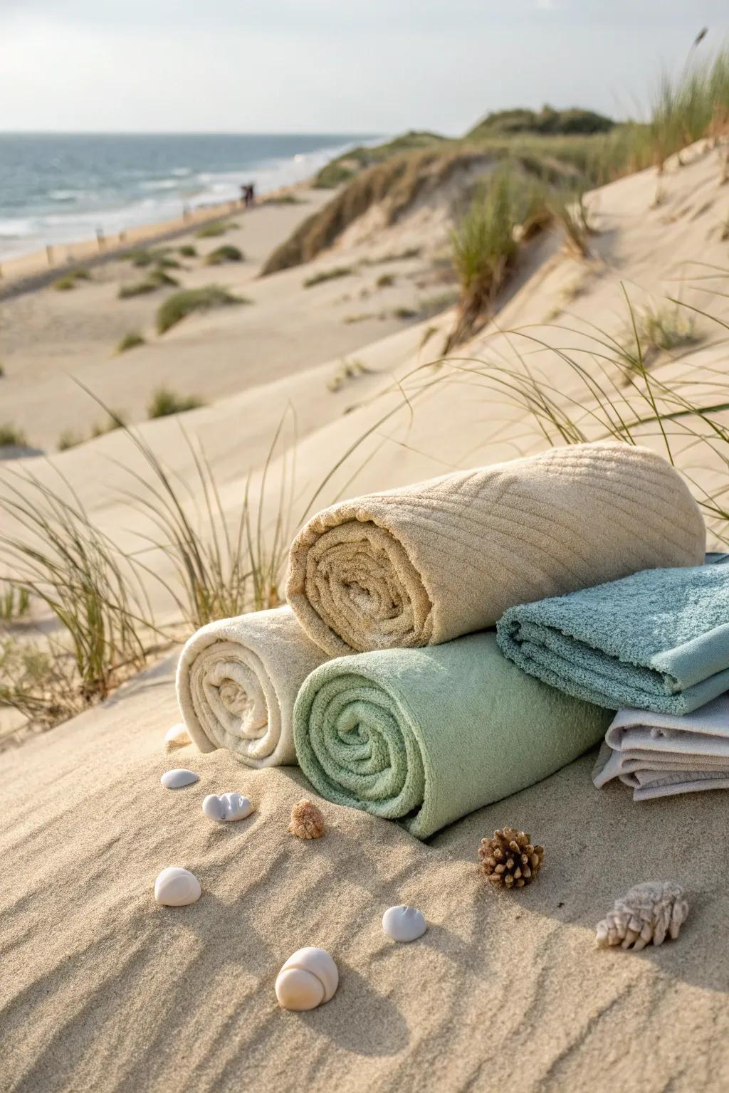Enjoy the comfort of eco-friendly towels that are gentle on the environment.