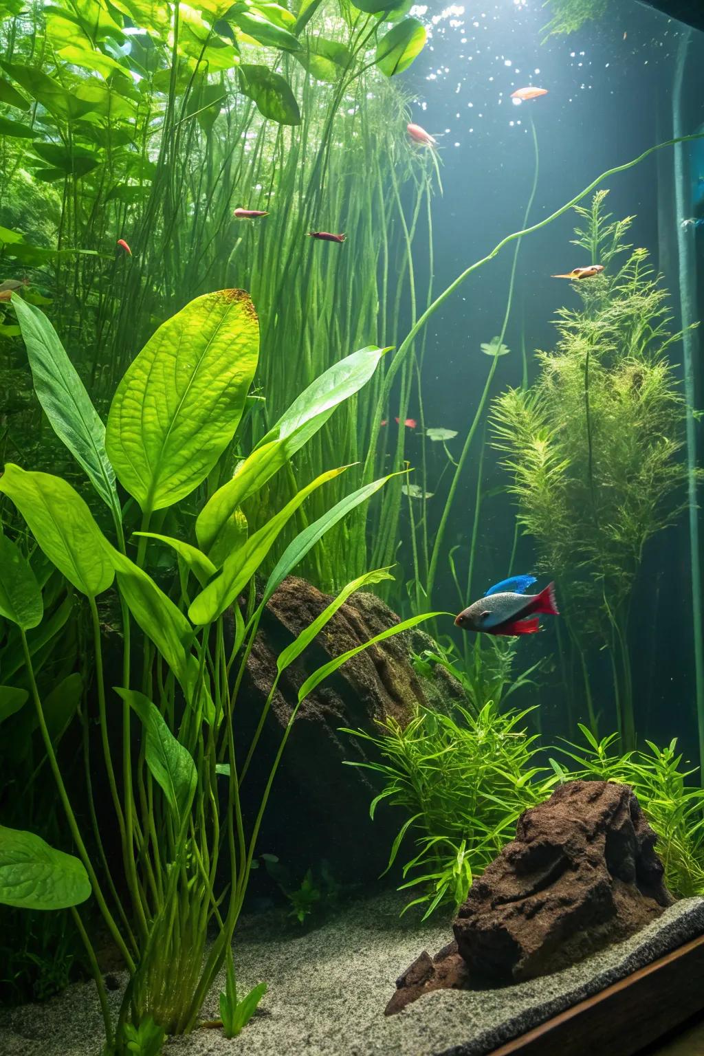 An enchanting underwater forest for your betta to explore.