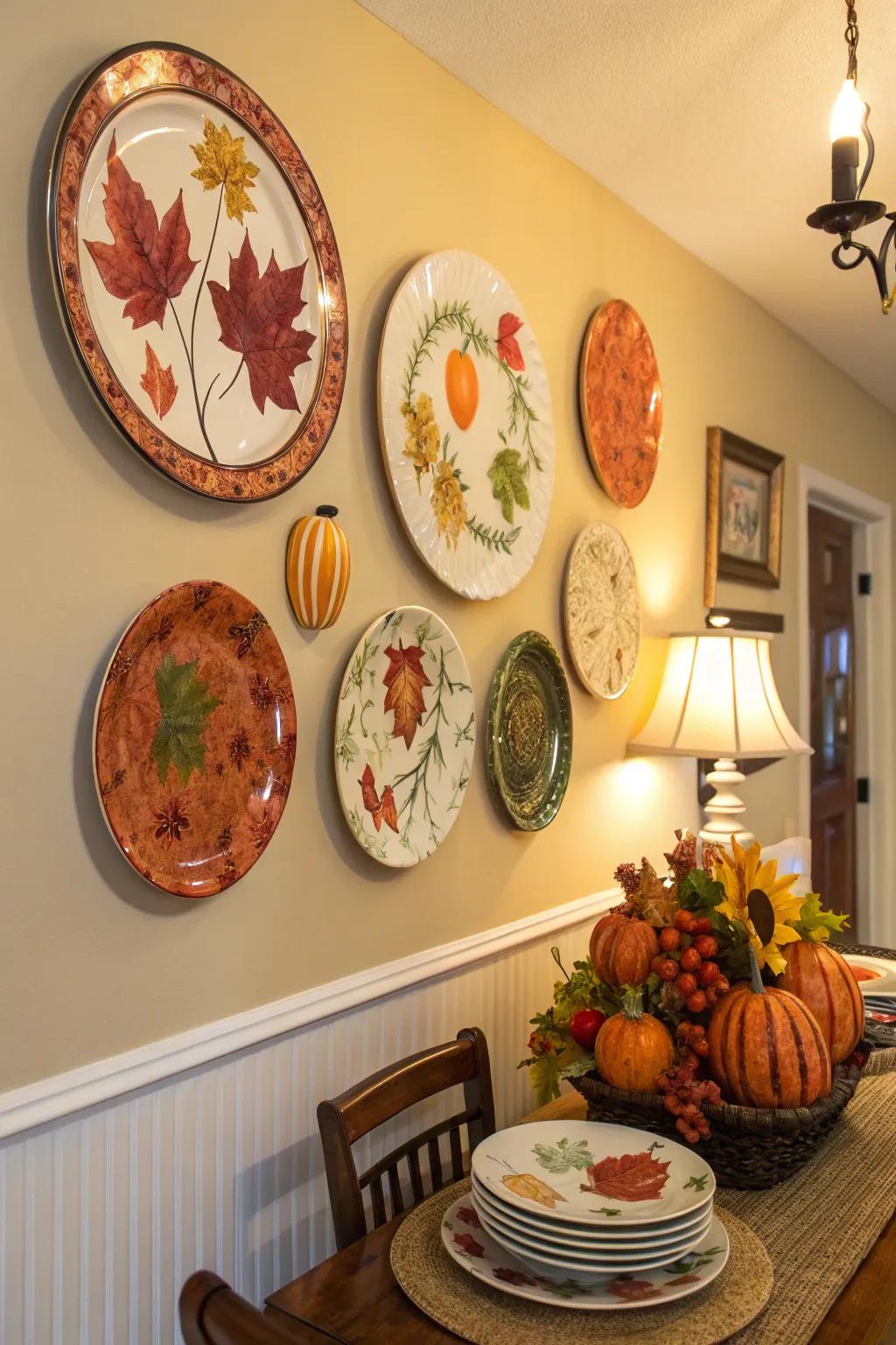 Seasonal plates keep your decor fresh and relevant.